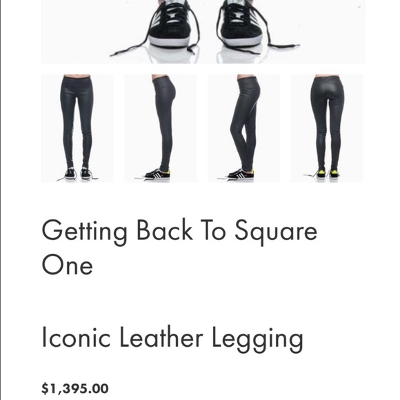 Getting Back To Square One Lambskin Leggings - Picture 14 of 15